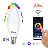 Умная лампа E14 5W WiFi RGBW EKF Connect