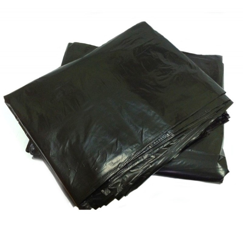 Мешки для мусора 180 л, (70+20)х110 см, черный, ПВД, 40 мкм, упаковка 50 шт.