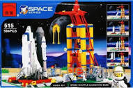 Конструктор 515 Brick (Брик) Космодром (Стартовая площадка шаттлов) 584 детали аналог LEGO (Лего)