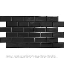 Панель ПВХ Блок черный /PVC Panel Black unit 966х484 мм