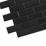 Панель ПВХ Блок черный /PVC Panel Black unit 966х484 мм, фото 3