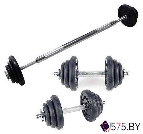 Гантели с грифом для штанги Central Sport 2в1 21 кг, фото 2