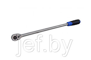 Трещотка реверсивная удлиненная 3/8" 72 зуба L-450мм с резиновой ручкой FORSAGE F-80232L
