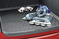 Коврик в багажник Volkswagen Golf 5 / 5 GT / 6 / 6 GTI, с надписью, для автомобилей с базовым полом багажника