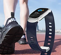 Смарт-браслет Smart Bracelet Unleach Your Run QW16 с функцией измерения артериального давления (чёрный)