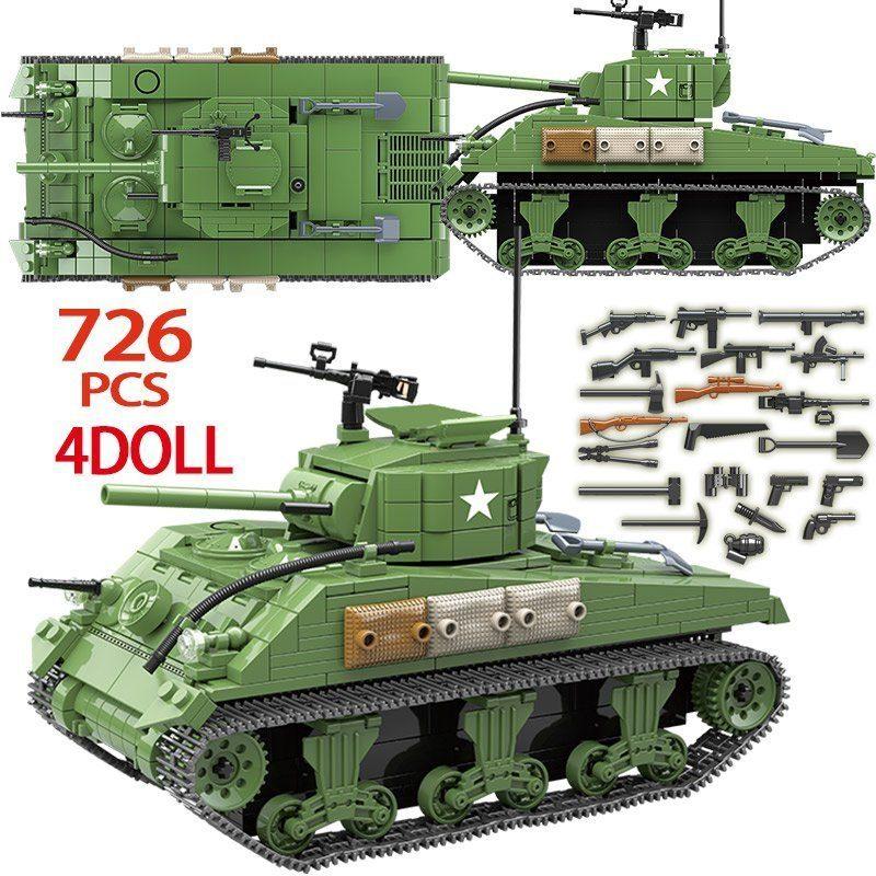 Конструктор "Танк Шерман M4A1" 726 дет - фото 4 - id-p192491589