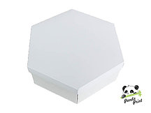 Коробка 200х200х60 шестигранная белая