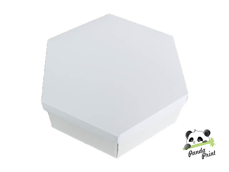 Коробка 200х200х60 шестигранная белая - фото 1 - id-p192495169