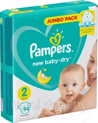 Подгузники детские Pampers New Baby-Dry 2 - фото 3 - id-p192496732