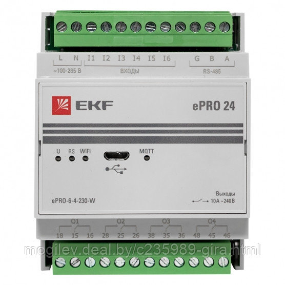 Контроллер базовый ePRO 24 удаленного управления 6вх/4вых 230В WiFi - фото 3 - id-p192506678
