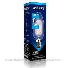 Светодиодная (LED)FIL Лампа : Smartbuy-C37-8W/4000/E14 (SBL-C37F-8-40K-E14); cтрана происхождения - Китай