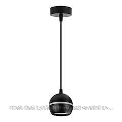 Светильник потолочный на подвесе GX53 15W 230V : черный D90*H80 HL3568