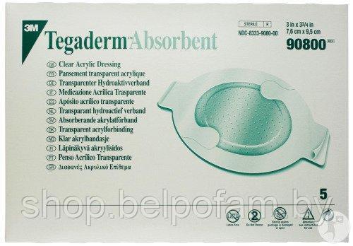 Повязка акриловая прозрачная абсорбирующая Tegaderm Absorbent (7,6х9,5 см овал)