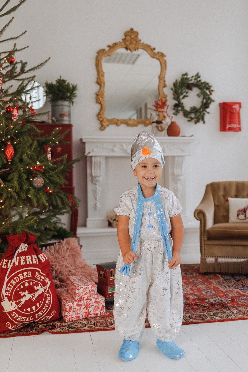 Детский карнавальный костюм Снеговик Пуговка 916 к-17 - фото 2 - id-p166791678