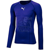 Футболка спортивная компрессионная мужская Puma Liga Baselayer Tee LS (синий) (арт. 65592010)