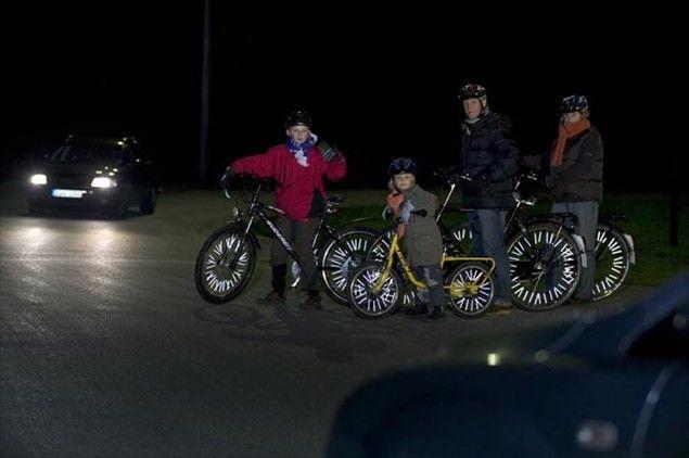 Светоотражающие накладки на спицы велосипеда SiPL - фото 3 - id-p192549845