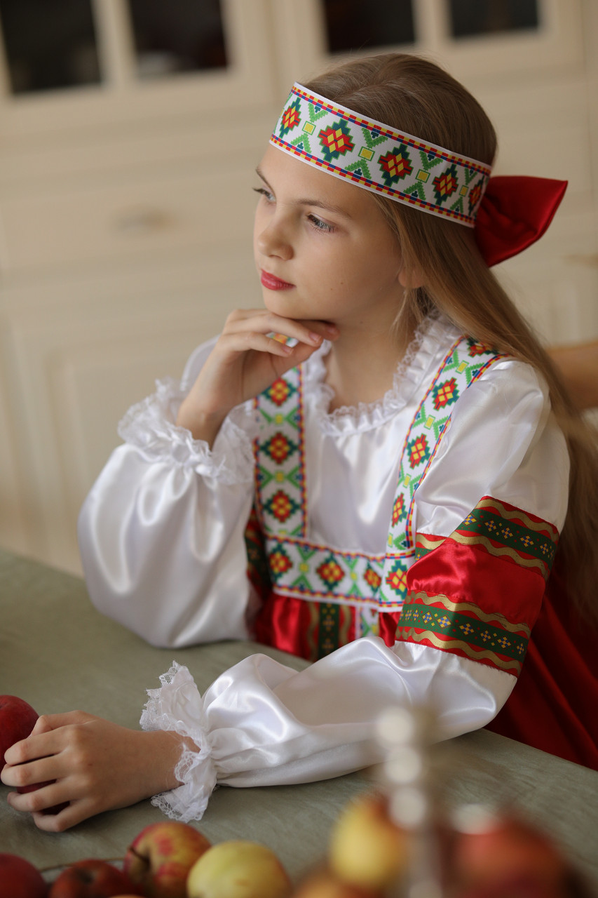 Детский карнавальный костюм Марьюшка Пуговка 2016 к-18 - фото 4 - id-p153901560
