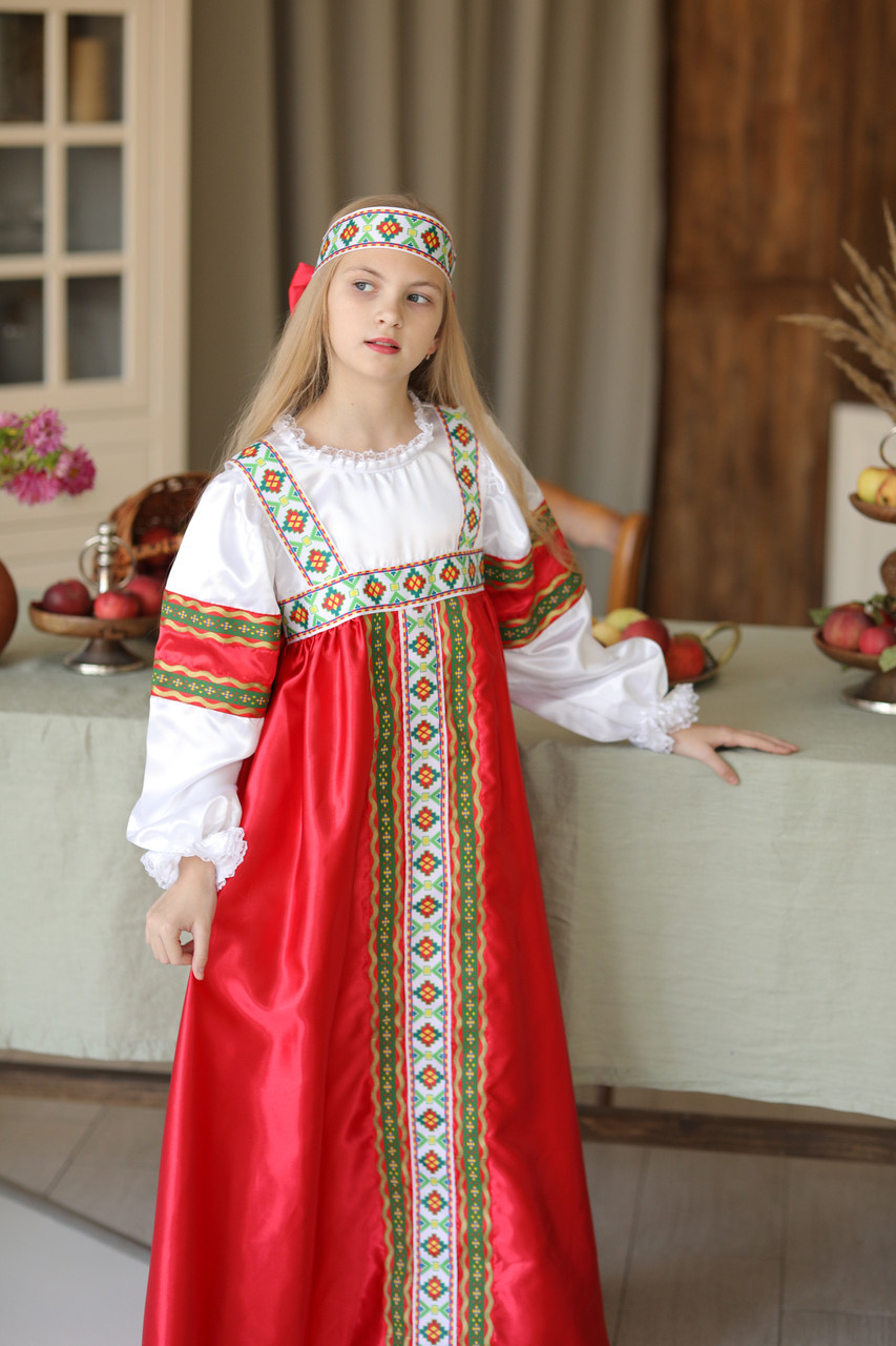 Детский карнавальный костюм Марьюшка Пуговка 2016 к-18 - фото 3 - id-p153901560