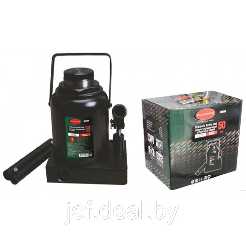 Домкрат бутылочный RF-T95007 50т ROCKFORCE RF-T95007