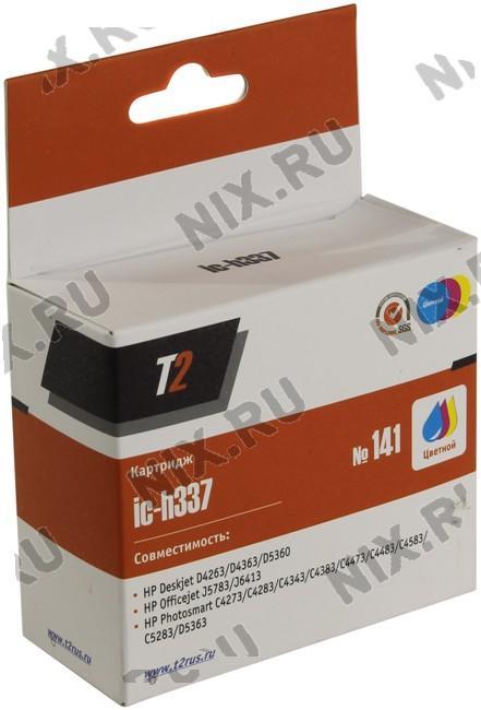 Картридж T2 ic-h337 (№141) Color для HP DJ D4263/4363/5360,OJ J5783/6413, PS C4273/4283/4343/4383/4473