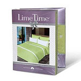 Постельное белье Lime Time Евро пр. на резинке 180х200х25 comfort Solo Sleep сатин Вальмон, фото 2