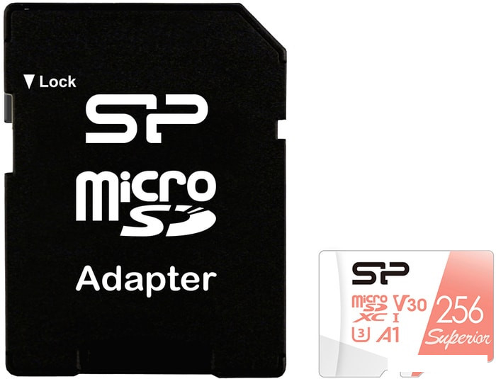 Карта памяти Silicon-Power Superior A1 microSDXC SP256GBSTXDV3V20SP 256GB - фото 1 - id-p192573585