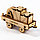 Набор деревянных конструкторов (сборка без клея) UNIT Поезд 6 в 1 UNIWOOD, фото 6