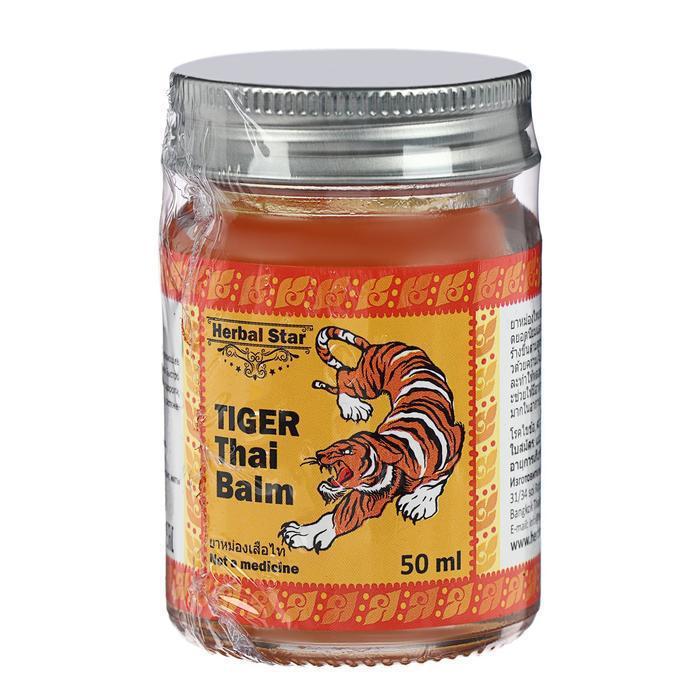 Тайский бальзам Herbal Star "Тигр", при болях в мышцах и суставах, от укусов насекомых, 50 мл