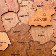 Карта Беларуси. Деревянный пазл EWA на стену (RU), фото 2