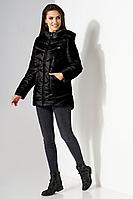 Женская осенняя черная куртка Lissana 4744 44р.