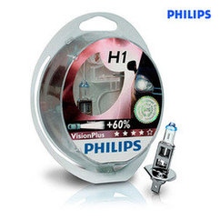 Галогенные лампы Philips H1 VisionPlus + 60% (2 шт.)  