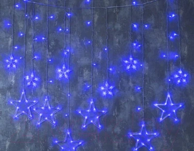 Светодиодная бахрома Luazon Decor Звезды 2361700, фото 1