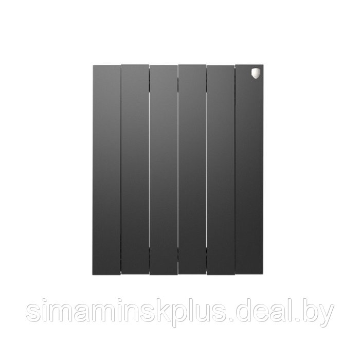 Радиатор биметаллический Royal Thermo PianoForte/Noir Sable, 500 x 100 мм, 6 секций, графит - фото 2 - id-p192626891