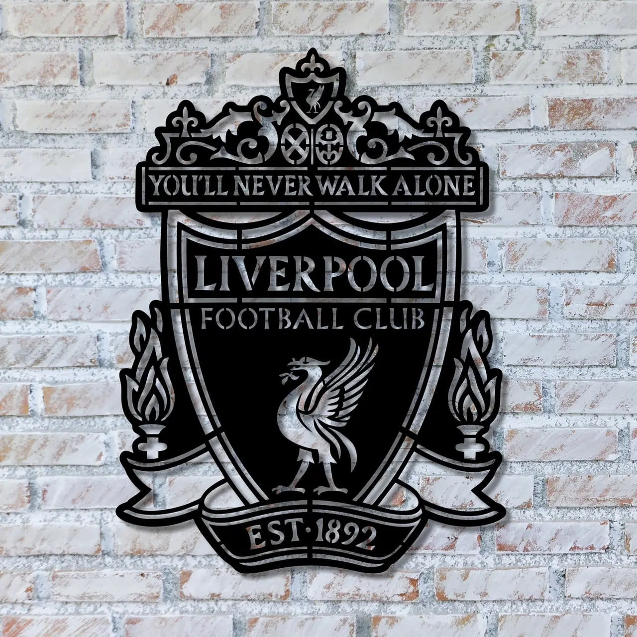 Деревянная эмблема футбольного клуба Ливерпуль (40*30 см) - фото 2 - id-p192651194