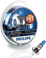 Галогенные лампы Philips H1 Blue Vision Ultra 4000K (2 шт.)