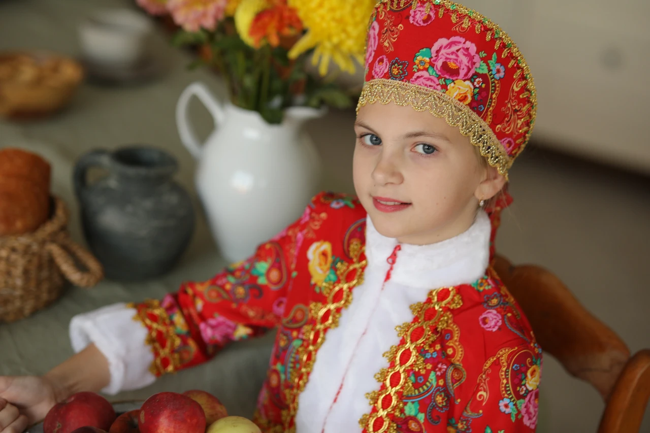 Детский карнавальный костюм Масленица Пуговка 1058 к-20 - фото 2 - id-p153737675