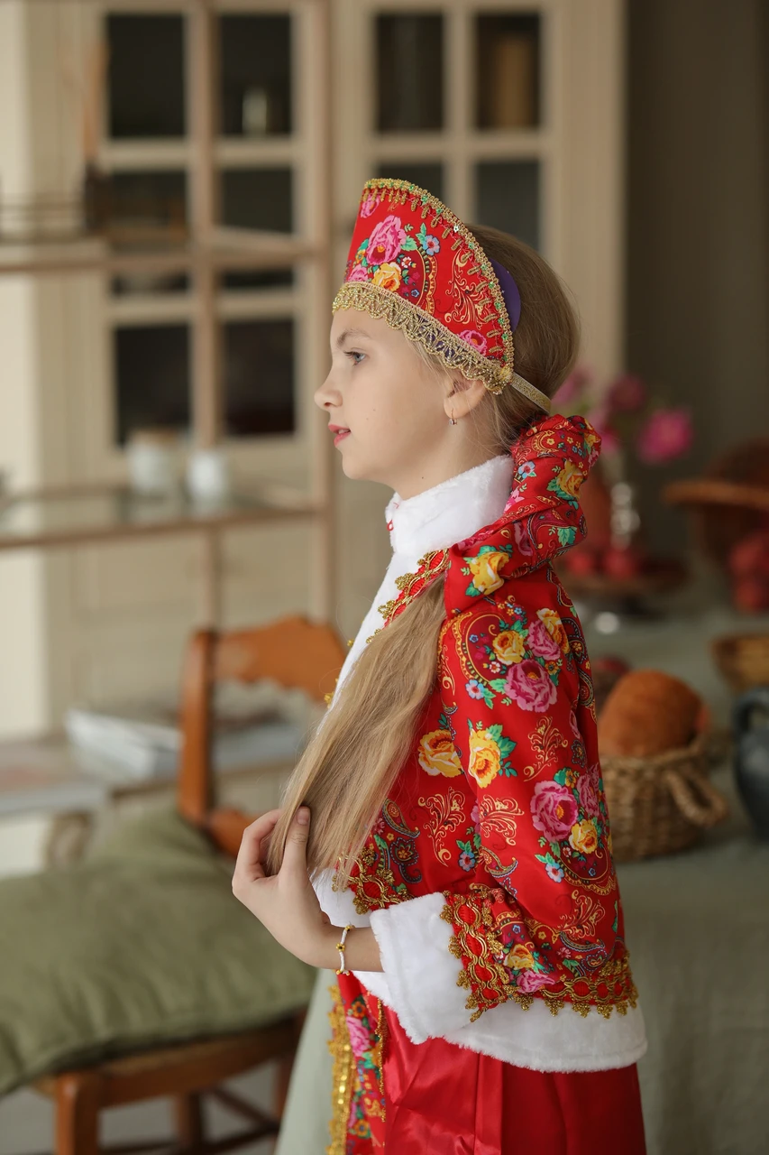 Детский карнавальный костюм Масленица Пуговка 1058 к-20 - фото 5 - id-p153737675