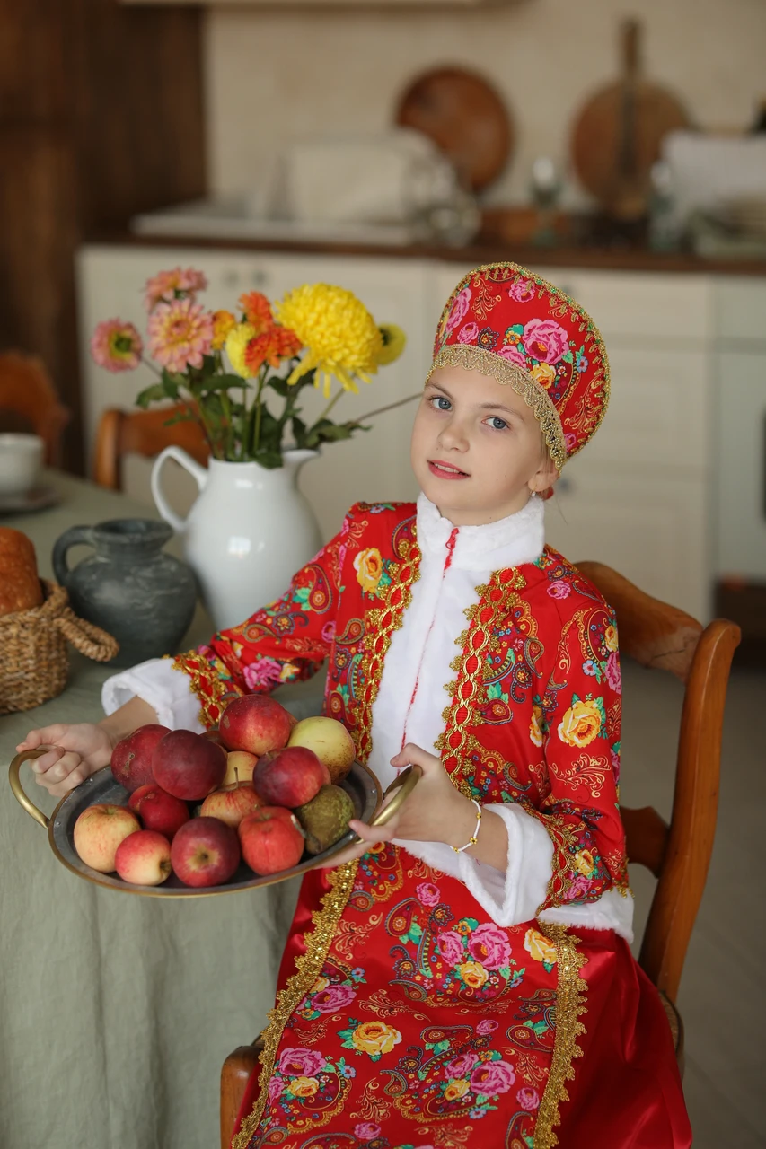 Детский карнавальный костюм Масленица Пуговка 1058 к-20 - фото 4 - id-p153737675
