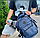 Городской рюкзак "Gerk " с USB и отделением для ноутбука до 17,32" Синий, фото 3