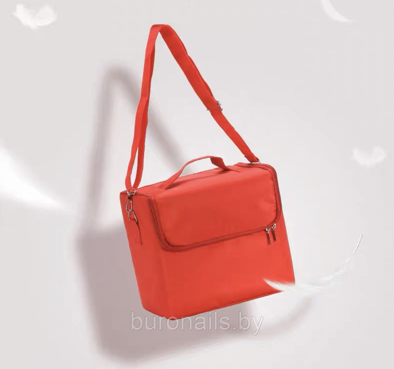 Кейс женский "SDN", цвет красный, размер 30см - фото 4 - id-p192651024