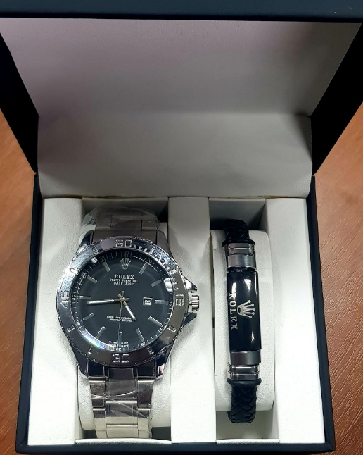 Мужской подарочный набор часы и браслет - фото 6 - id-p137893185