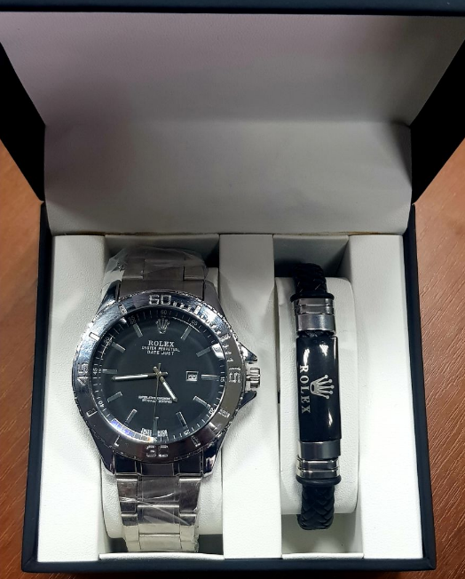 Мужской подарочный набор часы и браслет - фото 7 - id-p137893185