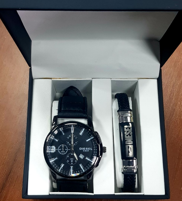 Мужской подарочный набор часы и браслет - фото 3 - id-p137893185