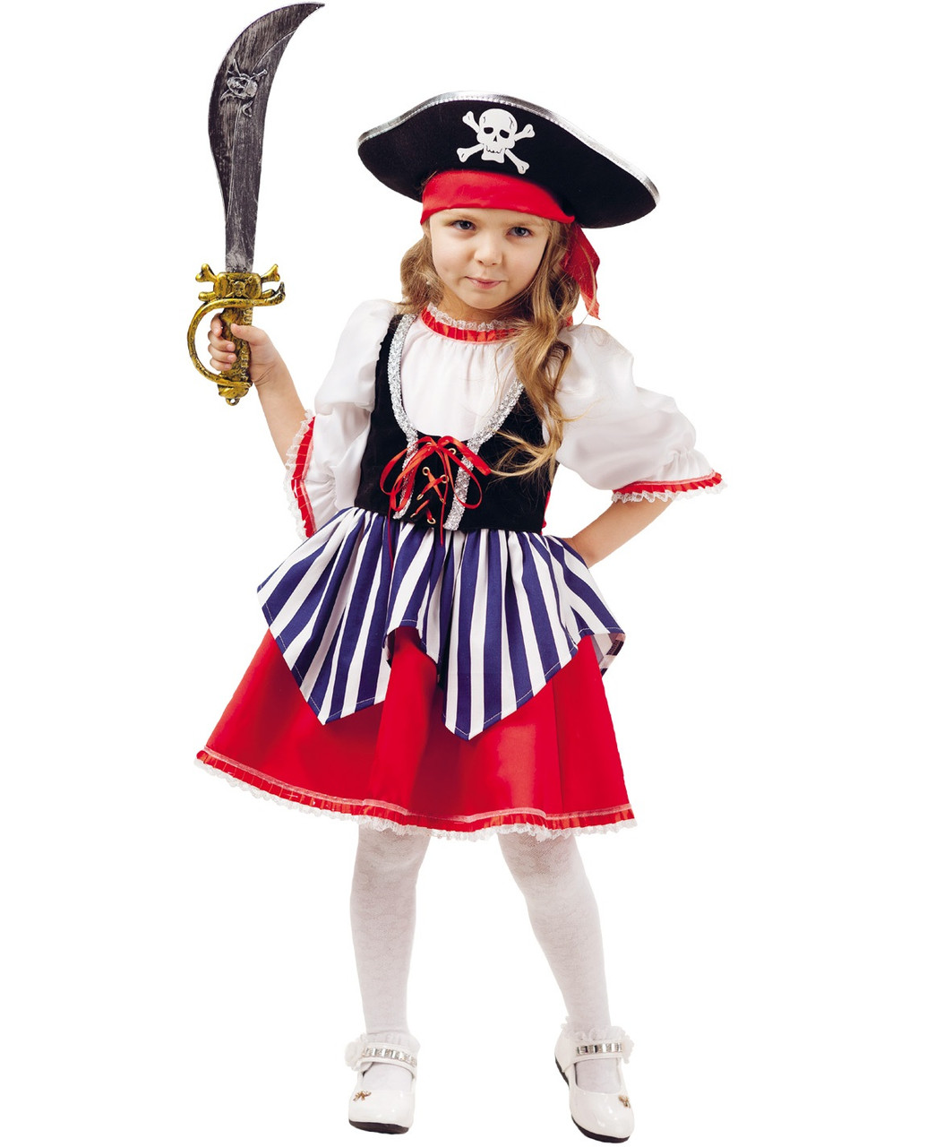 Детский карнавальный костюм Пиратка Сейди Пуговка 2005 к-18