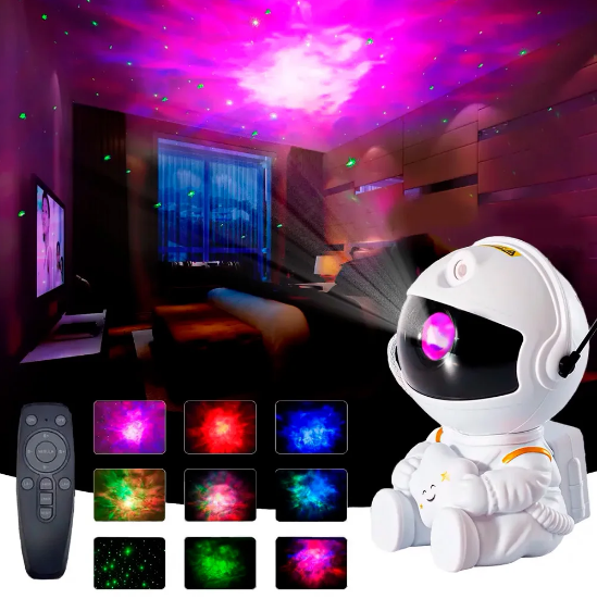 Ночник проектор игрушка Astronaut Nebula Projector HR-F3 с пультом ДУ - фото 8 - id-p192663110