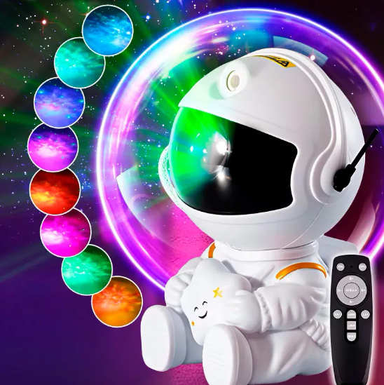 Ночник проектор игрушка Astronaut Nebula Projector HR-F3 с пультом ДУ - фото 10 - id-p192663110