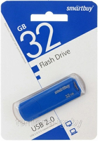 USB-накопитель 32Gb CLUE SB32GBCLU-BU синий Smartbuy - фото 1 - id-p192663138