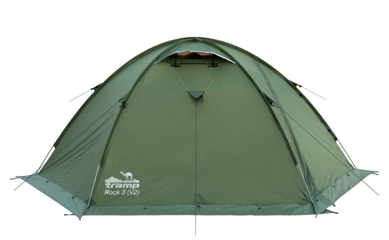 Палатка экспедиционная Tramp Rock 3 (V2) Green - фото 2 - id-p192663659