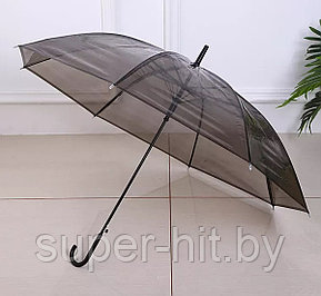 Зонт прозрачный SiPL черный, фото 2