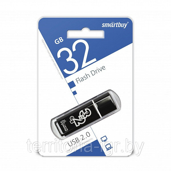 USB-накопитель 32GB Glossy series SB32GBGS-K черный Smartbuy